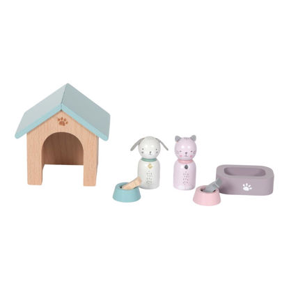  Puppenhaus – Spielset Haustiere - 8-teilig