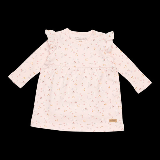 Bild von Langärmeliges Kleid mit Rüschen Little Pink Flowers  - 68