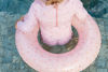 Bild von Badekleid langärmlig mit Rüschen Little Pink Flowers - 86/82
