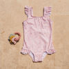 Bild von Badekleid ärmellos mit Rüschen Little Pink Flowers - 98/104