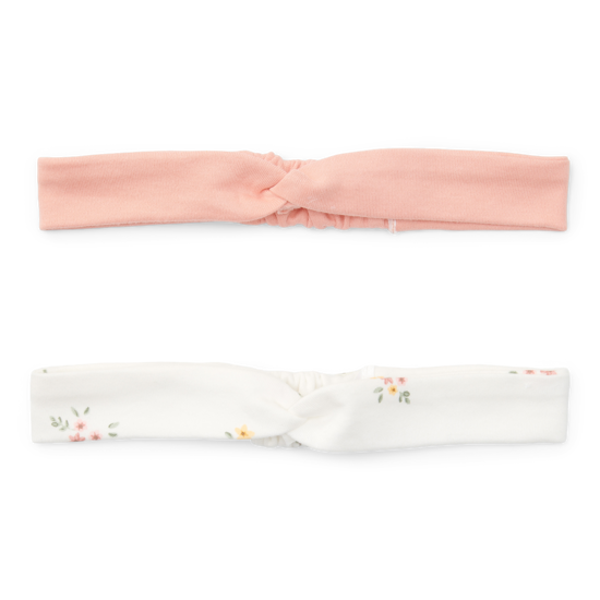 Bild von Headbands set of 2 White Meadows / Flower Pink - size 2 (size 92 - 104)