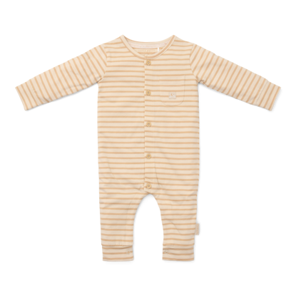 Bild von Einteiliger Pyjama Natural Stripes - 62/68