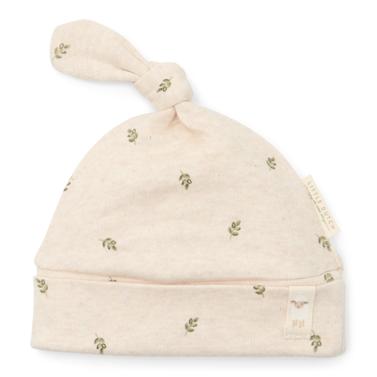 Bild von Mütze mit Knopf Green Leaves - Size 2 - 3-6 M