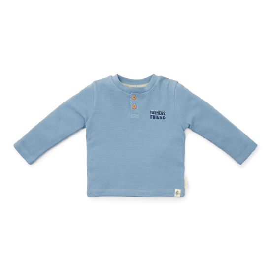 Bild von Pullover langärmlig waffle Ice blue - 74