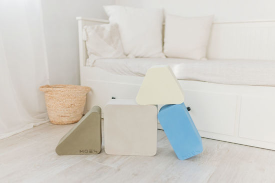 Bild von Spielsteine Dreieck Stone Grey