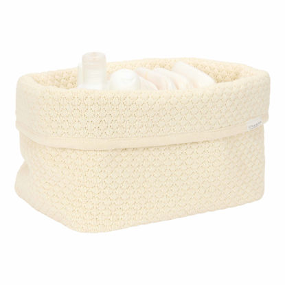 Bild von Aufgewahrungsbox gestrickt gross Pure Soft White