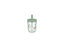 Bild von Kinder Trinkglas Mio 250 ml mit Strohhalm- Little Farm