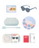 Bild von JUNIOR Oval Sunglasses-Seaside Stripes-Navy Blue