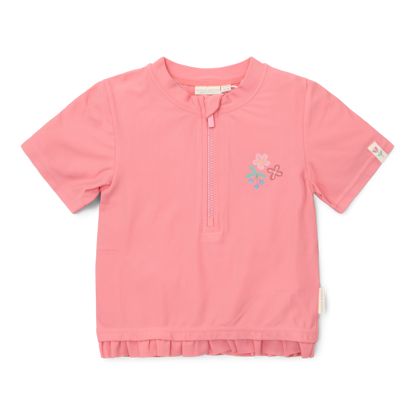 Bild von Rashguard mit kurzen Ärmeln Sunny Flowers Rouge - 98/104