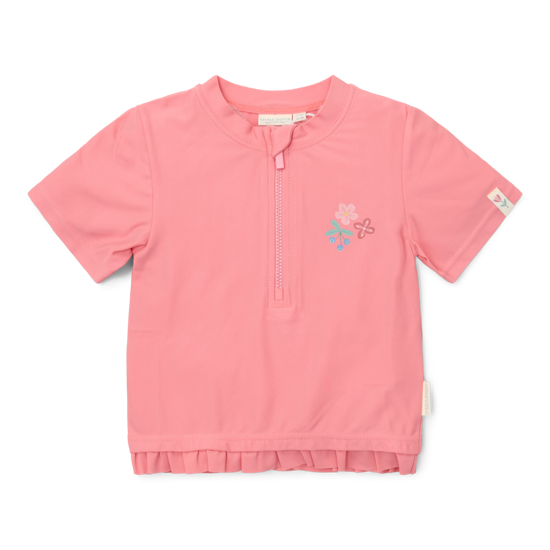 Bild von Rashguard mit kurzen Ärmeln Sunny Flowers Rouge - 98/104