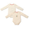 Bild von 2-pack bodysuit long sleeves Little Christmas - 62/68