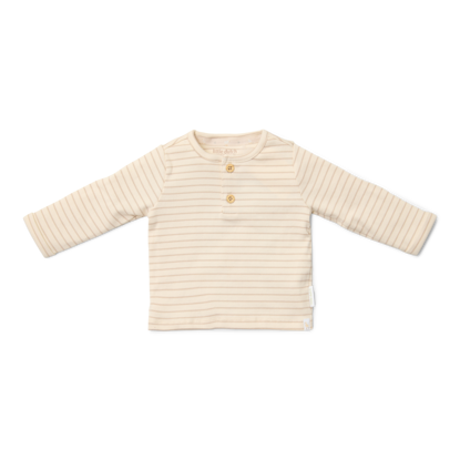Bild von T-shirt langärmlig Soft Beige Stripe - 44