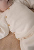 Bild von Wickel Cardigan gestrickt Off White - 56