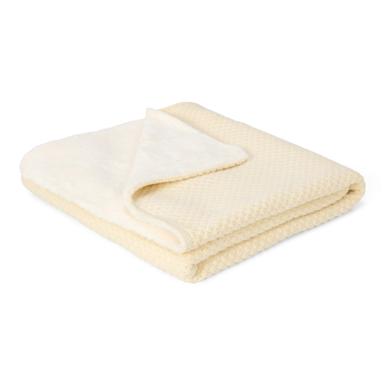 Bild von Kinderbettdecke gestrickt - Pure Soft White