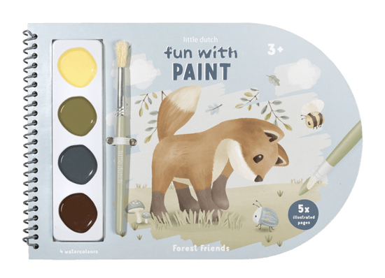 Bild von Malbuch mit Farbkasten Forest Friends