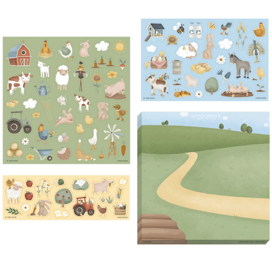 Bild von Stickerset 3 Blätter Little Farm