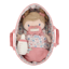 Bild von Babypuppe im Körbchen Rosa GRS