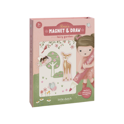 Bild von Magnet Bastelset Rosa Fairy Garden