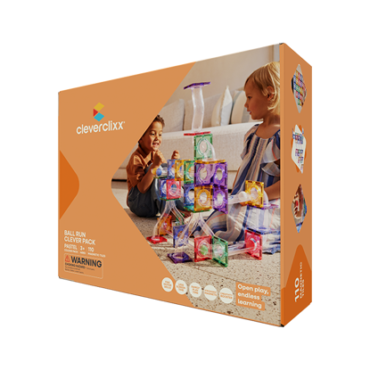 Bild von Cleverclixx Kugelbahn-Bausatz Clever in Pastellfarben 110 Teile