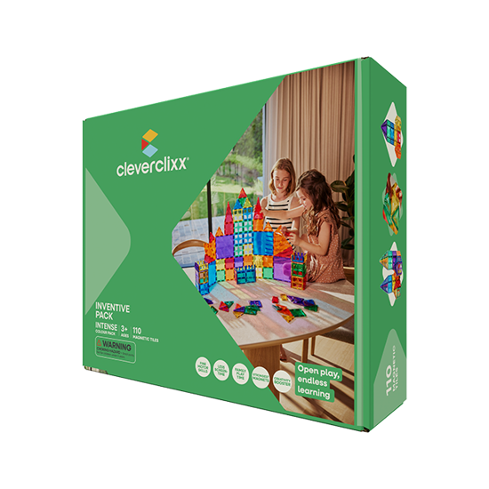 Bild von Cleverclixx Erfindungs-Bausatz in Knallfarben 110 Teile