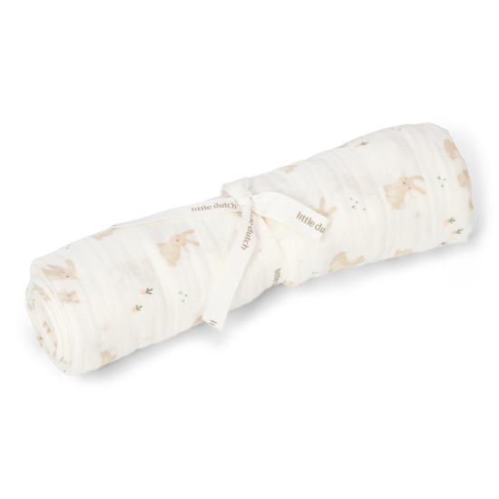 Bild von Swaddle 120 x 120 muslin Baby Bunny