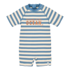 Bild von Short Sleeve Swimsuit Ocean Blue Stripes - 86/92