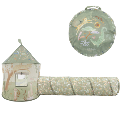 Bild von Little Dutch Safari Zelt mit Tunnel XL