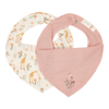 Bild von 2er-Pack Bandana-Lätzchen - Rosa - Blooming Safari
