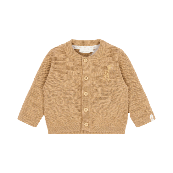 Bild von Newborn NOOS Safari Freunde Gestrickte Wickeljacke Soft Tan 74