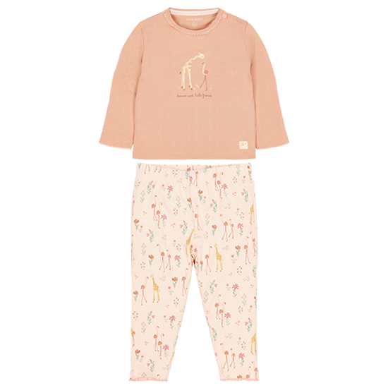 Bild von Zweiteiliger Pyjama Safari Flamingo Tiefrosa 98/104